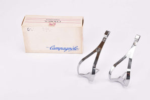 NOS/NIB Campagnolo Chorus Fermapiedi Aero Steel Toe Clips #0F22-A (#1183011) in size Small from the 1980s - 1990s