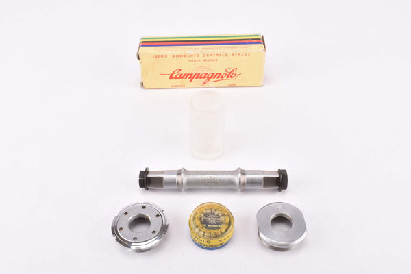 NOS/NIB Campagnolo Nuovo Record Strada #1046/A pre CPSC Bottom Bracket in 112 mm, with english (BSA) thread from the 1960s - 1970s