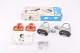 NOS/NIB Exus #E-7 Clip-in Pedals with english threading and #E-ARC2 Pedal Cleats from the 1990s