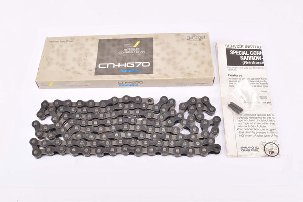 NOS/NIB Shimano 105 SC #CN-HG70 (2-0641142357) Hyperglide (HG) Narrow Type Chain in 1/2" x 3/32" with 114 links from the 1990s