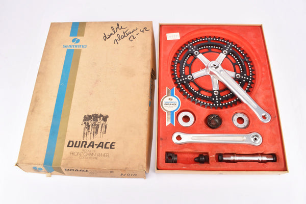 NOS/NIB Shimano Dura Ace #GA-200 (GB-100) Crankset with 52/42 teeth and Bottom Bracket with english thread from 1977