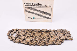 NOS/NIB Simplex 5- 6- 7-speed Chain in 1/2" x 3/32" with 116 links from the 1980s - 1990s