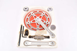 NOS/NIB Stronglight Pedalier 105 Bis drilled Crankset with 52/40 Chainring and #ref.65 Bottom Bracket from the 1970s - 1980s