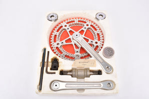 NOS/NIB Stronglight Pedalier 105 Bis drilled Crankset with 52/40 Chainring and #ref.65 Bottom Bracket from the 1970s - 1980s
