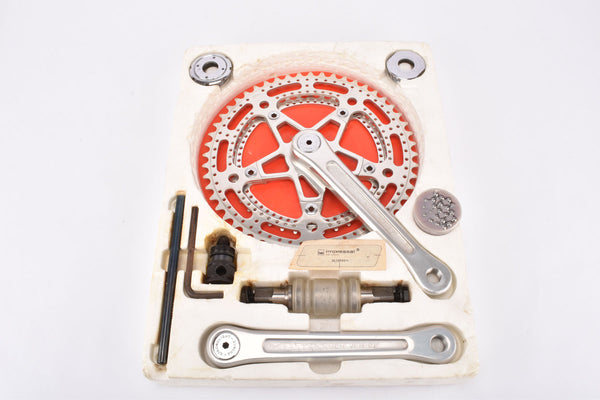 NOS/NIB Stronglight Pedalier 105 Bis drilled Crankset with 52/40 Chainring and #ref.65 Bottom Bracket from the 1970s - 1980s