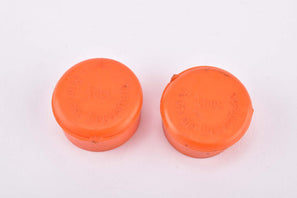 NOS orange 3ttt Marchio Depositato handlebar end plugs