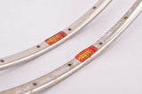 NOS Polished Mavic Monthlery Pro tubular rim Set in 28" with 28 holes from the 1970s - 1980s