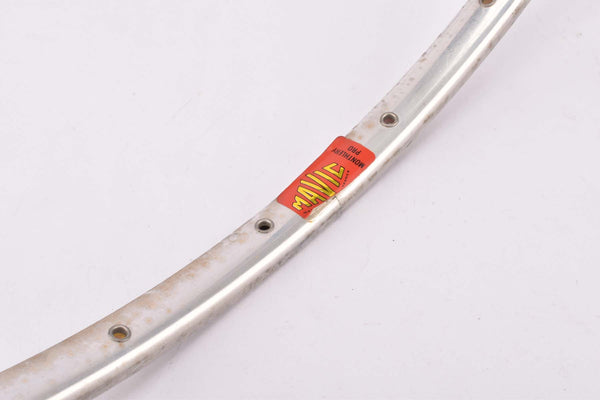 NOS Polished Mavic Monthlery Pro tubular single rim in 28" with 28 holes from the 1970s - 1980s