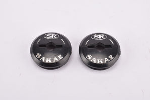 NOS Sakae/Ringyo SR round logo Crank Arm Cap Set (Dust Caps) from the 1970s - 80s