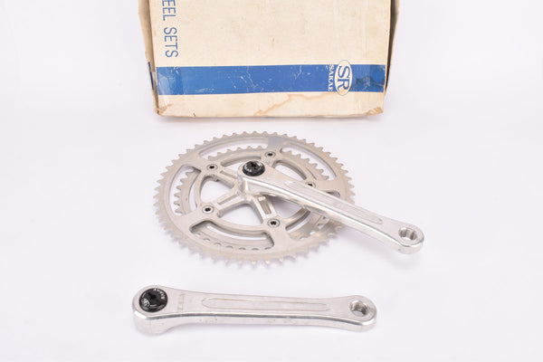 NOS/NIB Sakae Ringyo SR Silstar crank set with 52/42 teeth in 170mm from 1980