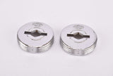 NOS Sakae Ringyo SR Silver Chromed Metal Crank Dust Caps