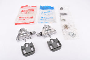 NOS Shimano 600 Ultegra #PD-6400 Pedals with english threading and #SM-PD64 Pedal Cleats from 1990