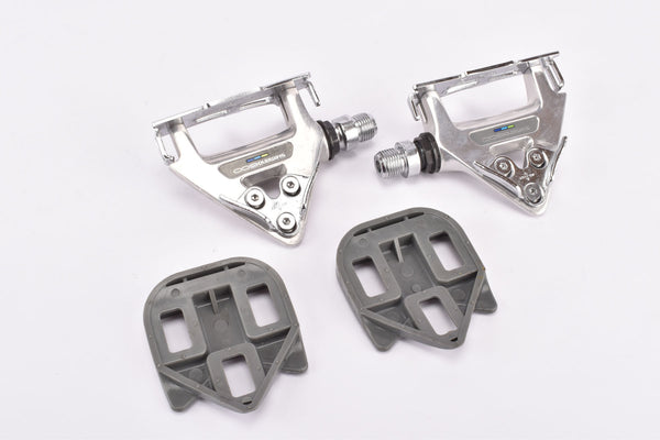 NOS Shimano 600 Ultegra #PD-6400 Pedals with english threading and #SM-PD64 Pedal Cleats from 1990