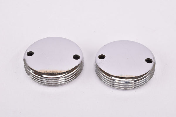 NOS Shimano Deore XT #FC-M730 chrom crank set dust caps #16A-0200 from the 1980s - 1990s