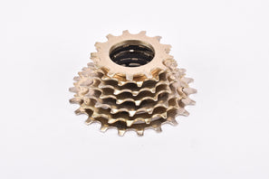 NOS Shimano Dura-Ace AX #FH-7370 " #CS-7300 " golden 7-speed Super Shift cassette with 13-22 teeth from the 1980s