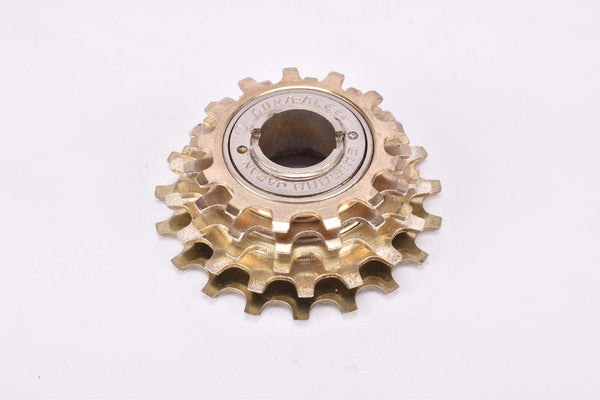 NOS Shimano Dura-Ace #MF-7150 5-speed golden Freewheel with 13-19 teeth and english/italian thread from 1980