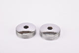 NOS Shimano New 600 EX #FC-6207 / #FC-6208 chrom crank set dust caps #144-2001 from the 1980s