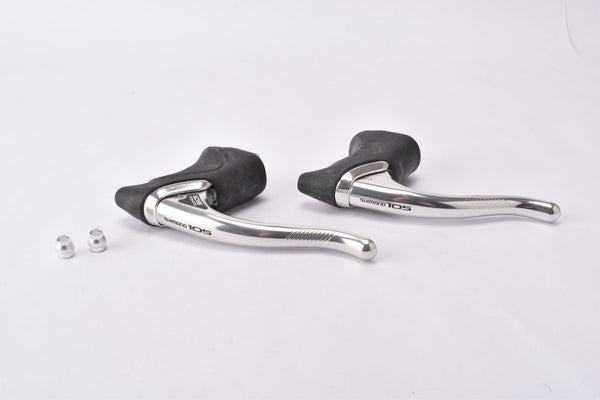 NOS Shimano SLR 105 #BL-1050 brake lever set with black hoods from the 80s