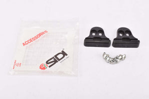 NOS Sidi slotted shoe plate black pedal cleat for toe clip pedals (3 Point)