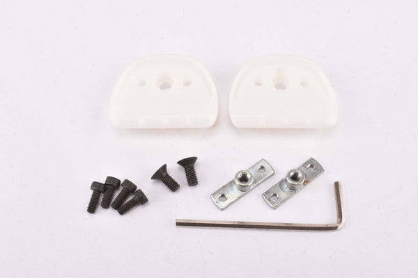 NOS Sidi slotted Super Professional Titanium Moser shoe plate pedal cleat for toe clip pedals (3 Point)