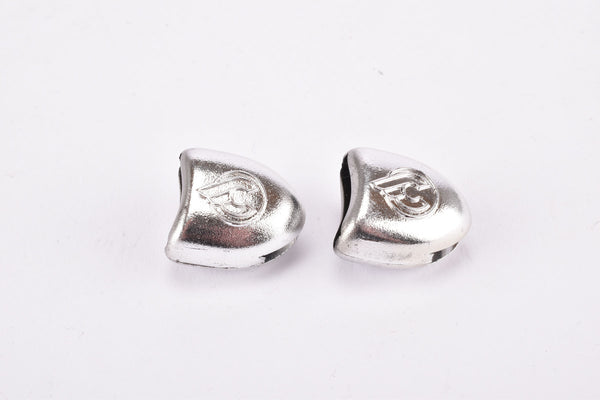 NOS Silver Cinelli Pedal Toe Clip Strap Retainer end Buttons from the 1980s - 1990s