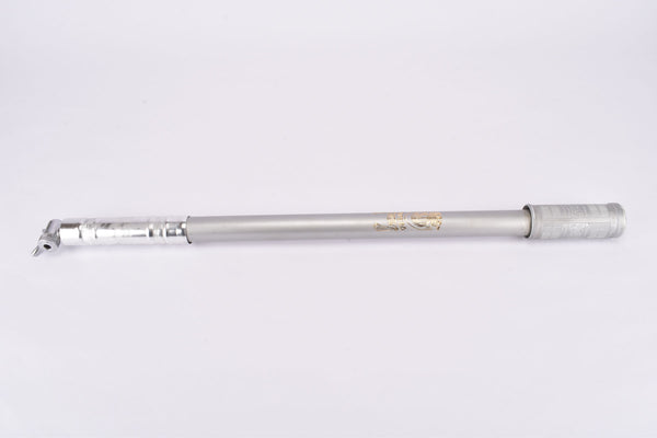 NOS Silver Grey Silca Impero bike pump in 505-540mm with campagnolo valve #1030/2 from the 1950s - 1960s