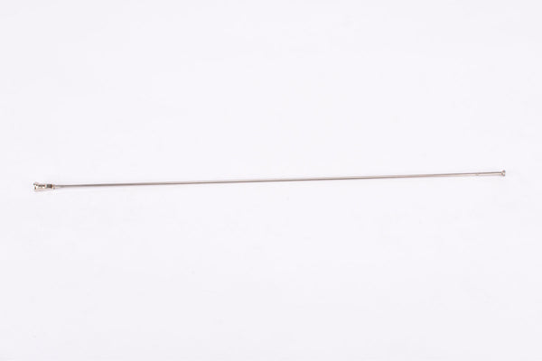 NOS silver Mavic Crossland 98 #M40023 Round Straight-Pull Spokes in 273mm from the 1990s (1 pcs / 10 pcs / 100 pcs)