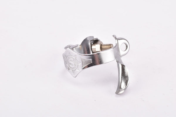 NOS Simplex tunnel #3596L clamp-on downtube double gear cable guide / casing stop clip from the 1970s - 1980s