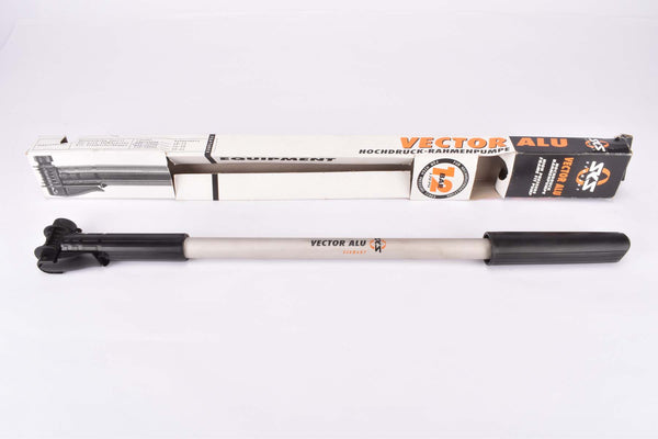 NOS/NIB SKS Vector Alu High Pressure silver aluminum frame bike pump for 12 Bar in 455 - 505mm