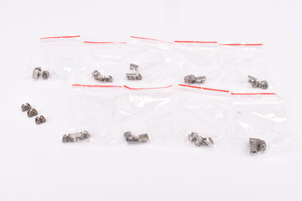 NOS Steel Frame building material, braze on top tube brake cable housing guide set - Bulk offer (10 sets)