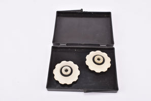 NOS Tacx T4000 white jockey wheel for 5/6/7/8-speed rear derailleur bearing Pulley set