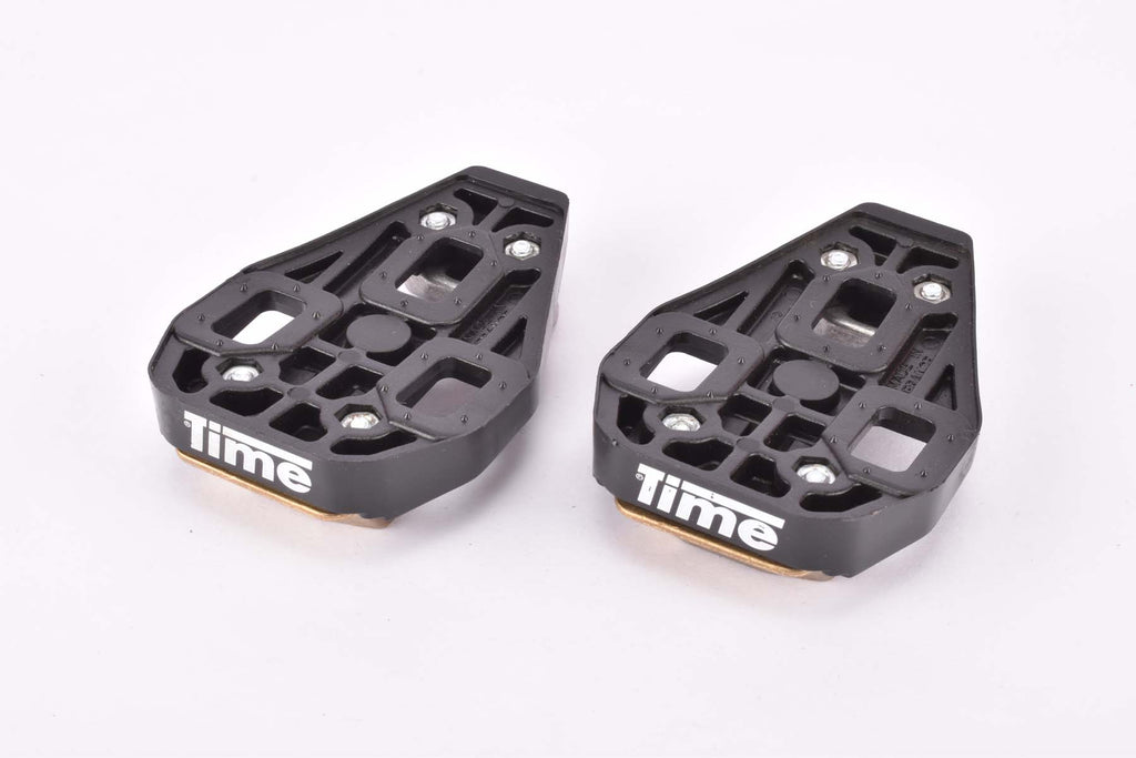 time pedale cleats NOS Time TBT shoe plate 4 Point pedal cleats on 3 Point Look Adapter NOS Time TBT shoe plate 4 Point pedal cleats on 3 Point Look Adapter