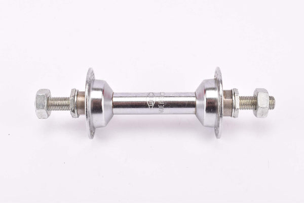 NOS Weco chrome plated steel small flange Front Hub with solid axle and 36 holes from the 1950s - 1970s