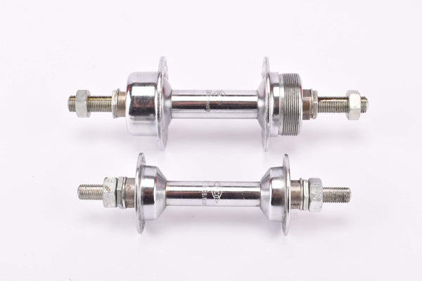 NOS Weco Nabe Chrome plated steel Hub set with english thread (BSA) solid axle and 36 holes from the 1950s - 1970s