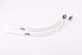 NOS white AFA leather toe clip straps