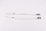 NOS white AFA leather toe clip straps