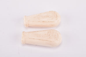 NOS White Campagnolo Patented Rubber #173 Gear Lever Shifter and Quick Release cover sleeves from the 1960s - 1980s
