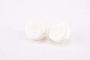 NOS White REG Toe Strap Buttons from the 1970s - 1980s