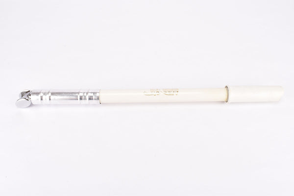 NOS White Silca Impero bike pump in 410-450mm from the 1970s / 1980s