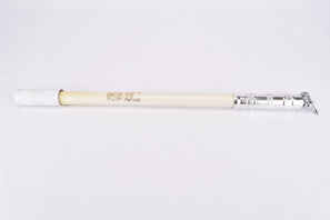 NOS White Silca Impero bike pump in 505-540mm with campagnolo valve #1030/2 from the 1950s - 1960s
