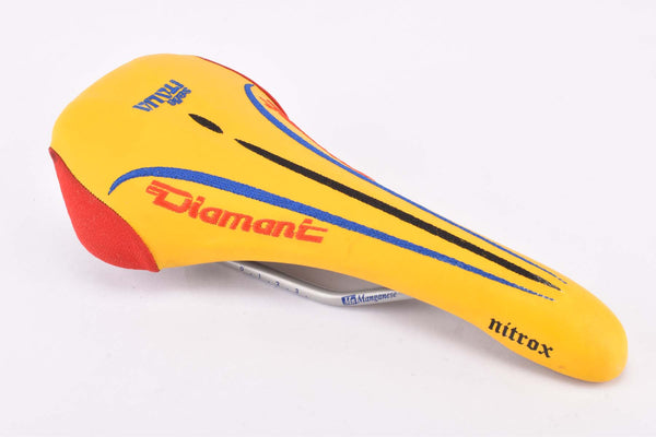 NOS Yellow Diamant labled Selle Italia Nitrox Saddle from 1998