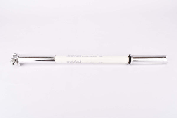 NOS Zefal Competiton 2 (Size 2) white frame bike pump in 400 - 460mm