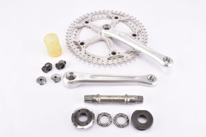 Ofmega Gran Premio #1200 drillum Crankset with drilled chainring in 54/42 and 170mm with italian Bottom Bracket from the 1970s - 1980s