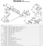 NOS Shimano 600 Ultegra PD-6400 chromed aero Pedal Toe Clip #4619813 in LL (XL)
