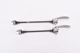 Shimano 600 #6100 / 600 EX Arabesque #6200 quick release set, front and rear Skewer for 100 / 126 mm from the 1970s - 1980s