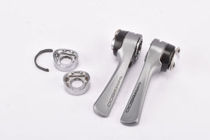 MINT Shimano 600 Ultegra #SL-6400 braze-on 6-speed / 7-speed gear lever shifter set from the 1980s - 1990s
