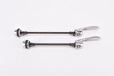 Shimano Deore / Deore II / Deore DX quick release set, front and rear Skewer for 100 / 130 mm, from the 1980s - 1990s