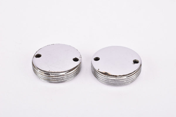 Shimano Deore XT #FC-M730 chrom crank set dust caps #16A-0200 from the 1980s - 1990s