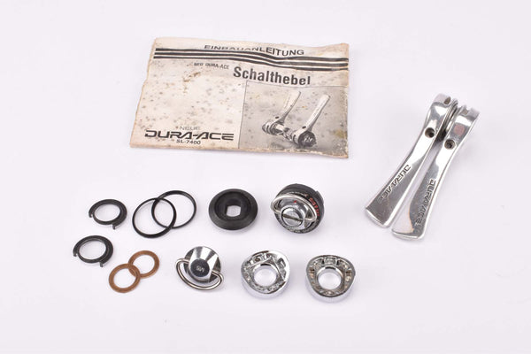Shimano Dura-Ace #SL-7400 6-speed SIS braze-on Gear Lever Shifter Set from the 1980s