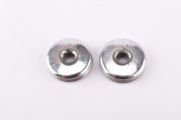 Shimano New 600 EX #FC-6207 / #FC-6208 chrom crank set dust caps #144-2001 from the 1980s